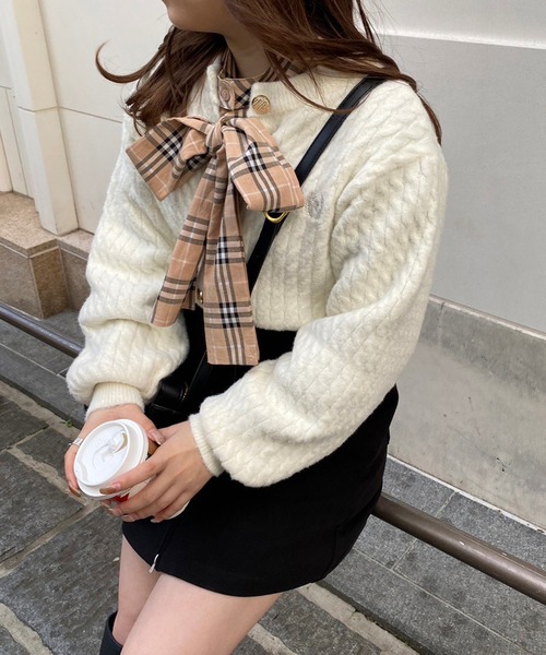 NC刺繍ケーブルカーディガン（カーディガン/ボレロ）｜one after