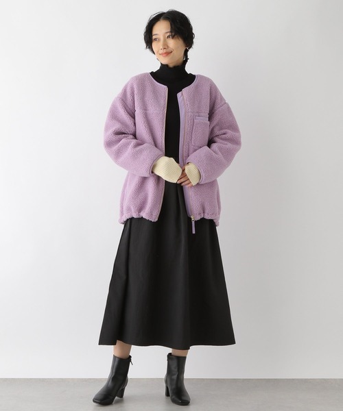 LEPSIM（レプシィム）の「カットドッキングワンピース　178300（ワンピース・レディース・ブラック/カーキ・FREE）」の3枚目の写真