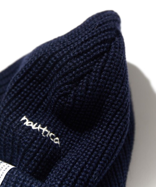 NAUTICA（ノーティカ）の「NAUTICA/ノーティカ 3Way Ribknit Beanie（ニットキャップ/ビーニー・メンズ・チャコールグレー/ホワイト/グリーン/ワインレッド/ネイビー・ﾌﾘ-）」の13枚目の写真