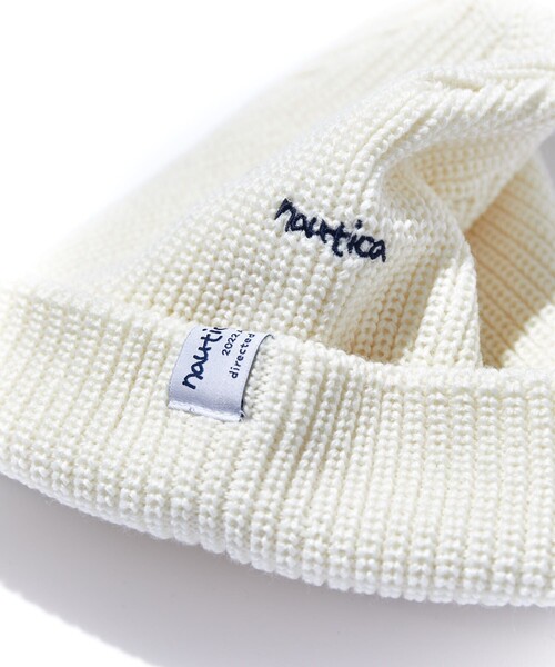 NAUTICA（ノーティカ）の「NAUTICA/ノーティカ 3Way Ribknit Beanie（ニットキャップ/ビーニー・メンズ・チャコールグレー/ホワイト/グリーン/ワインレッド/ネイビー・ﾌﾘ-）」の22枚目の写真
