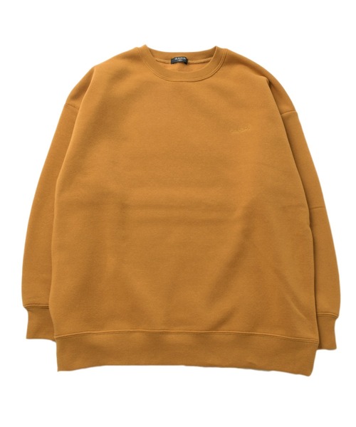 GLAZOS（グラソス）の「裏起毛・ワンポイント刺繍ビッグトレーナー（スウェット・キッズ・ブラック/グリーン/ベージュ/パープル・140cm/150cm/160cm/170cm）」の6枚目の写真