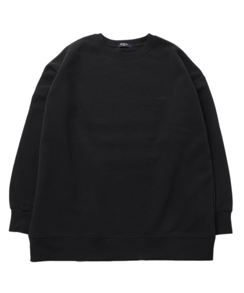 GLAZOS（グラソス）の「裏起毛・ワンポイント刺繍ビッグトレーナー（スウェット・キッズ・ブラック/グリーン/ベージュ/パープル・140cm/150cm/160cm/170cm）」の5枚目の写真