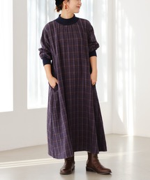 studio CLIP | リブモックネックフレアワンピース[プラスサイズあり](ワンピース)