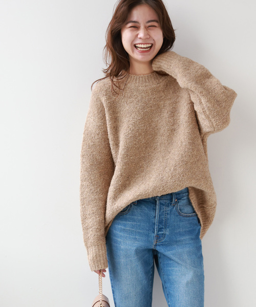 PINORI/ブークレヤーンクルーネックプルオーバー