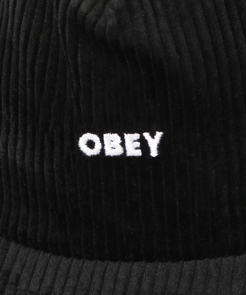 OBEY(オベイ)の「OBEY/オベイ OBEY CORD SNAPBACK キャップ(キャップ・メンズ・ブラック・ONE SIZE)」の4枚目の写真