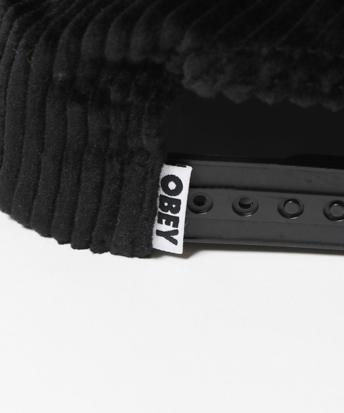 OBEY(オベイ)の「OBEY/オベイ OBEY CORD SNAPBACK キャップ(キャップ・メンズ・ブラック・ONE SIZE)」の12枚目の写真