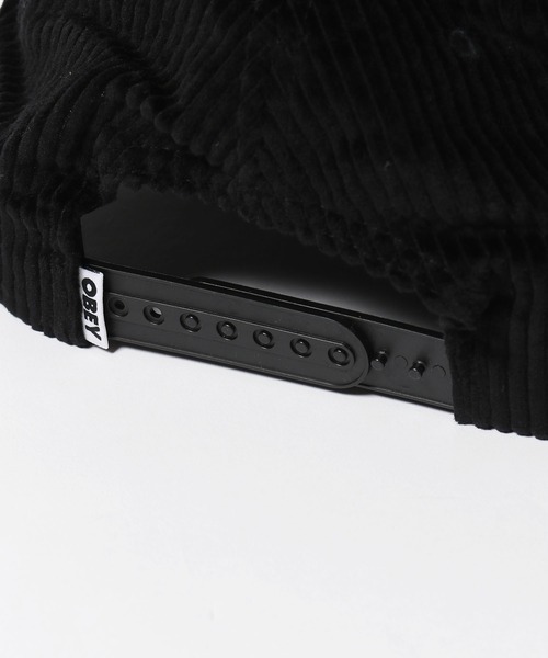 OBEY(オベイ)の「OBEY/オベイ OBEY CORD SNAPBACK キャップ(キャップ・メンズ・ブラック・ONE SIZE)」の2枚目の写真
