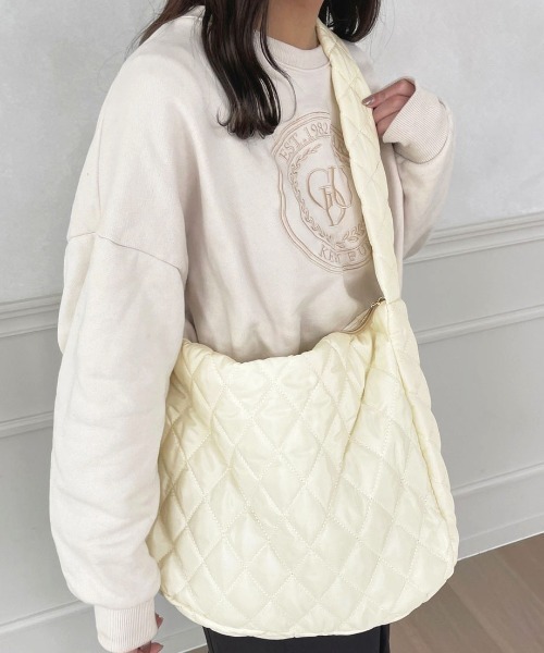 apres jour(アプレジュール)の「【apres jour×ARIAZ】キルティングショルダーバッグ(ショルダーバッグ・レディース・ブラック/アイボリー・FREE)」の10枚目の写真