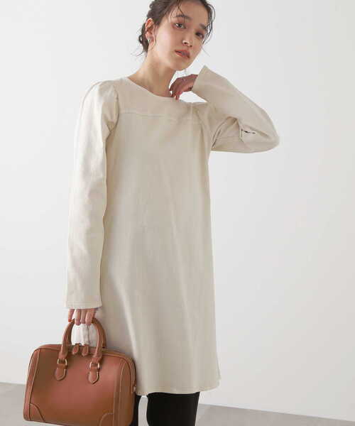 N.(N. Natural Beauty Basic)(エヌエヌナチュラルビューティーベーシック)の「◆パフスリーブデニムミニワンピース(ワンピース・レディース・ナチュラル/ワンウォッシュ・MEDIUM)」の21枚目の写真