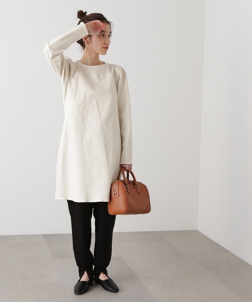 N.(N. Natural Beauty Basic)(エヌエヌナチュラルビューティーベーシック)の「◆パフスリーブデニムミニワンピース(ワンピース・レディース・ナチュラル/ワンウォッシュ・MEDIUM)」の7枚目の写真