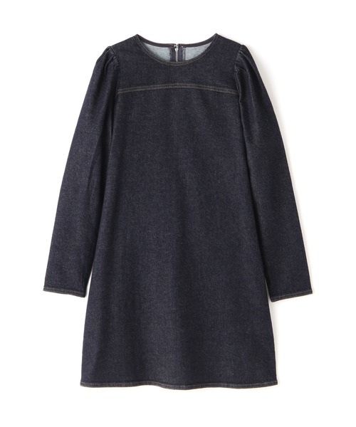 N.(N. Natural Beauty Basic)(エヌエヌナチュラルビューティーベーシック)の「◆パフスリーブデニムミニワンピース(ワンピース・レディース・ナチュラル/ワンウォッシュ・MEDIUM)」の15枚目の写真