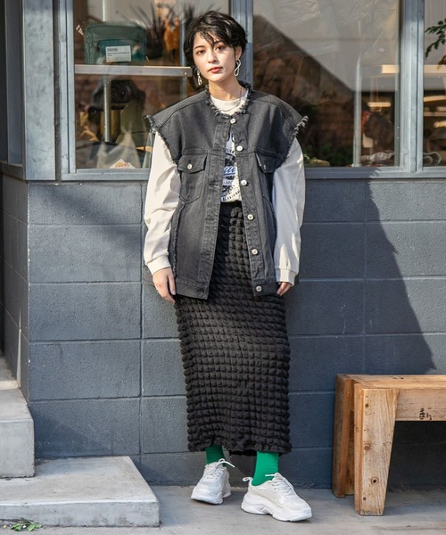 RAGEBLUE（レイジブルー）の「ヴィンテージプリントロンＴ（Tシャツ/カットソー・レディース・ホワイト/スミクロ・FREE）」の3枚目の写真