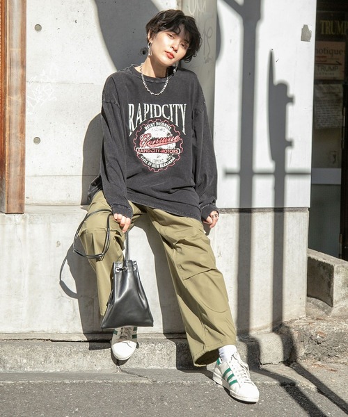 RAGEBLUE（レイジブルー）の「ヴィンテージプリントロンＴ（Tシャツ/カットソー・レディース・ホワイト/スミクロ・FREE）」の10枚目の写真