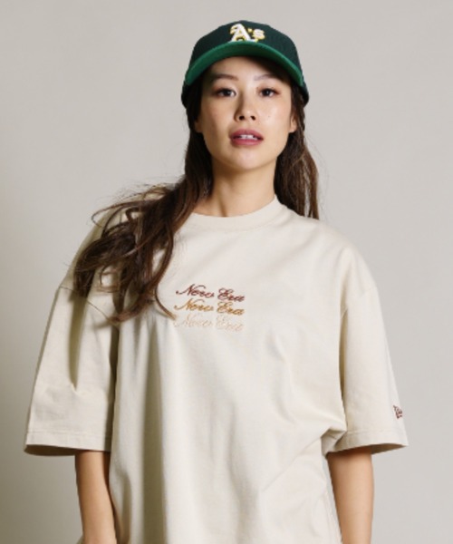 NEW ERA(ニューエラ)の「【ムラサキスポーツ別注】NEW ERA/ニューエラ ビッグシルエット/オーバーサイズ/無地刺繍フロントロゴTシャツ 13732620/13732621/13732622(Tシャツ/カットソー・レディース・ホワイト/ブラック/ベージュ・XL/XXL)」の18枚目の写真