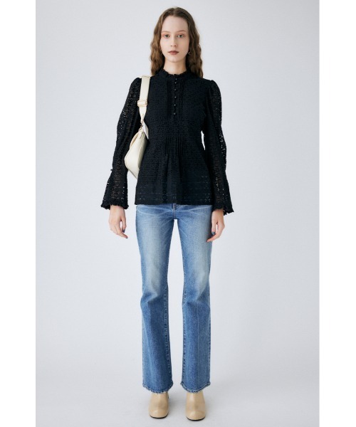 MOUSSY（マウジー）の「RUSSELL LACE ブラウス（シャツ/ブラウス・レディース・オフホワイト/ブラック・1/2）」の13枚目の写真