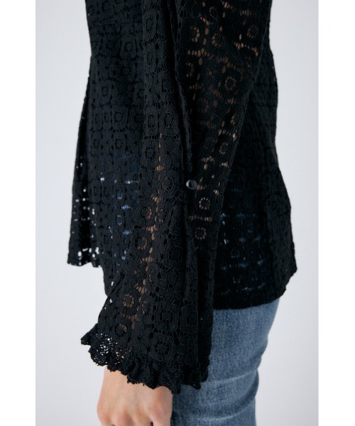 MOUSSY（マウジー）の「RUSSELL LACE ブラウス（シャツ/ブラウス・レディース・オフホワイト/ブラック・1/2）」の9枚目の写真