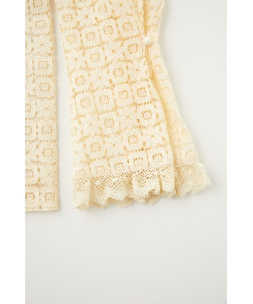 MOUSSY（マウジー）の「RUSSELL LACE ブラウス（シャツ/ブラウス・レディース・オフホワイト/ブラック・1/2）」の10枚目の写真
