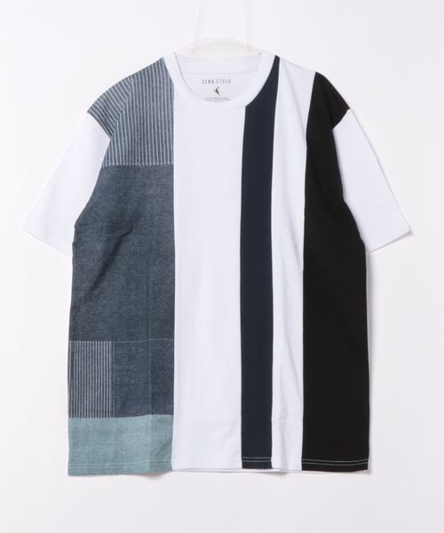 LB/S （エルビーエス）の「汗染みの目立ちにくいTシャツ ZEROSTAIN ゼロステイン　撥水性　UVカット プリントTシャツ 切り替えTシャツ（Tシャツ/カットソー・メンズ・その他12/その他4/その他5/ブラック系その他/ダークブルー/ブルー系その他/その他6/その他7/その他8/その他9/その他10/その他11/ブルー/ネイビー/その他/その他1/その他2/その他3/ブラック/チャコールグレー/ホワイト系3/ホワイト系5/ブルー系4/ブラック系5/ブルー系6/ホワイト系4/ホワイト系6/ブラック系3・SMALL/LARGE/MEDIUM/X-LARGE）」の3枚目の写真