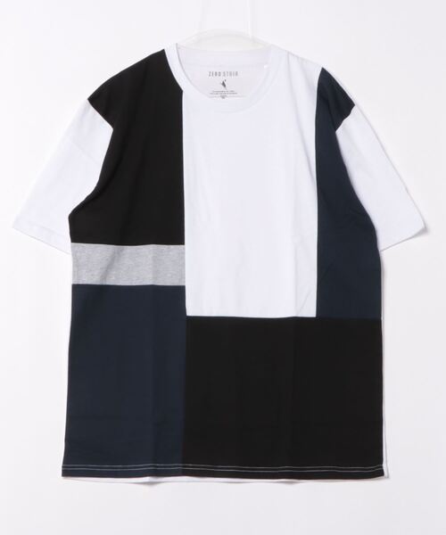 LB/S （エルビーエス）の「汗染みの目立ちにくいTシャツ ZEROSTAIN ゼロステイン　撥水性　UVカット プリントTシャツ 切り替えTシャツ（Tシャツ/カットソー・メンズ・その他12/その他4/その他5/ブラック系その他/ダークブルー/ブルー系その他/その他6/その他7/その他8/その他9/その他10/その他11/ブルー/ネイビー/その他/その他1/その他2/その他3/ブラック/チャコールグレー/ホワイト系3/ホワイト系5/ブルー系4/ブラック系5/ブルー系6/ホワイト系4/ホワイト系6/ブラック系3・SMALL/LARGE/MEDIUM/X-LARGE）」の5枚目の写真