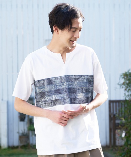 LB/S （エルビーエス）の「汗染みの目立ちにくいTシャツ ZEROSTAIN ゼロステイン　撥水性　UVカット プリントTシャツ 切り替えTシャツ（Tシャツ/カットソー・メンズ・その他12/その他4/その他5/ブラック系その他/ダークブルー/ブルー系その他/その他6/その他7/その他8/その他9/その他10/その他11/ブルー/ネイビー/その他/その他1/その他2/その他3/ブラック/チャコールグレー/ホワイト系3/ホワイト系5/ブルー系4/ブラック系5/ブルー系6/ホワイト系4/ホワイト系6/ブラック系3・SMALL/LARGE/MEDIUM/X-LARGE）」の21枚目の写真