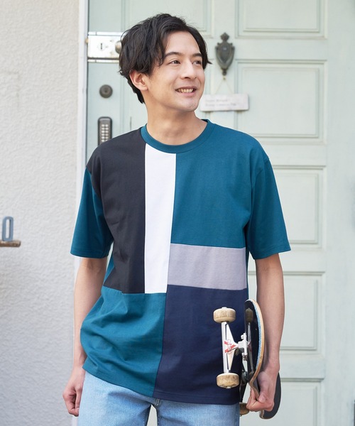 LB/S （エルビーエス）の「汗染みの目立ちにくいTシャツ ZEROSTAIN ゼロステイン　撥水性　UVカット プリントTシャツ 切り替えTシャツ（Tシャツ/カットソー・メンズ・その他12/その他4/その他5/ブラック系その他/ダークブルー/ブルー系その他/その他6/その他7/その他8/その他9/その他10/その他11/ブルー/ネイビー/その他/その他1/その他2/その他3/ブラック/チャコールグレー/ホワイト系3/ホワイト系5/ブルー系4/ブラック系5/ブルー系6/ホワイト系4/ホワイト系6/ブラック系3・SMALL/LARGE/MEDIUM/X-LARGE）」の12枚目の写真