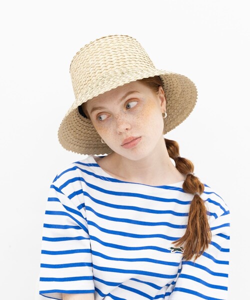 FREAK'S STORE（フリークスストア）の「Casselini/キャセリーニ ストローブレードハット（ハット・レディース・ナチュラル/ブラック・ONE SIZE）」の3枚目の写真