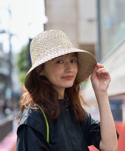 FREAK'S STORE（フリークスストア）の「Casselini/キャセリーニ ストローブレードハット（ハット・レディース・ナチュラル/ブラック・ONE SIZE）」の6枚目の写真