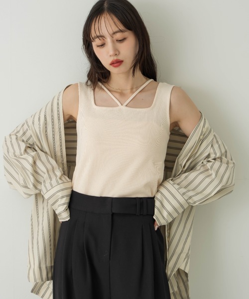 hinari 2wayデザインタンク　３色セット 2wayデザインタンク（タンクトップ）｜hinari（ヒナリ）のファッション