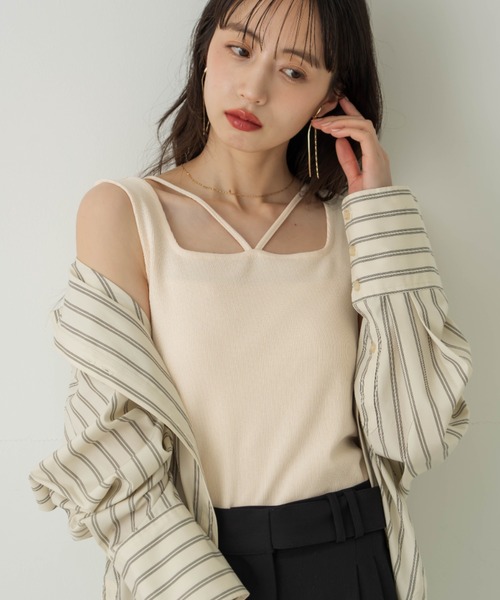 hinari 2wayデザインタンク　３色セット hinari（ヒナリ）の「2wayデザインタンク（タンクトップ）」 - WEAR