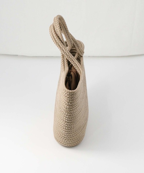 Gready Brilliant(グレディブリリアン)の「ロープブレードカゴBAG(かごバッグ・レディース・ブラック/ベージュ・FREE)」の6枚目の写真