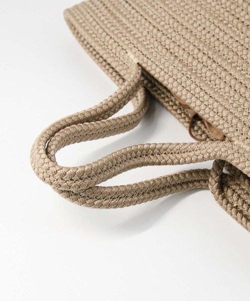 Gready Brilliant(グレディブリリアン)の「ロープブレードカゴBAG(かごバッグ・レディース・ブラック/ベージュ・FREE)」の3枚目の写真