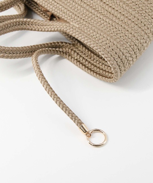 Gready Brilliant(グレディブリリアン)の「ロープブレードカゴBAG(かごバッグ・レディース・ブラック/ベージュ・FREE)」の15枚目の写真