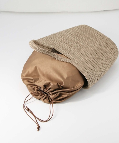 Gready Brilliant(グレディブリリアン)の「ロープブレードカゴBAG(かごバッグ・レディース・ブラック/ベージュ・FREE)」の11枚目の写真