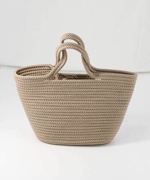 Gready Brilliant(グレディブリリアン)の「ロープブレードカゴBAG(かごバッグ・レディース・ブラック/ベージュ・FREE)」の4枚目の写真