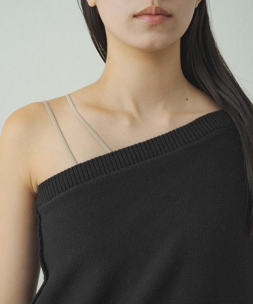 earthy（アーシー）の「ワンショルニット（ニット/セーター・レディース・グレー/オフホワイト/ブラック・FREE）」の11枚目の写真