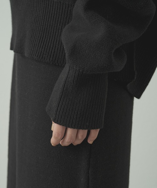 earthy（アーシー）の「ワンショルニット（ニット/セーター・レディース・グレー/オフホワイト/ブラック・FREE）」の12枚目の写真