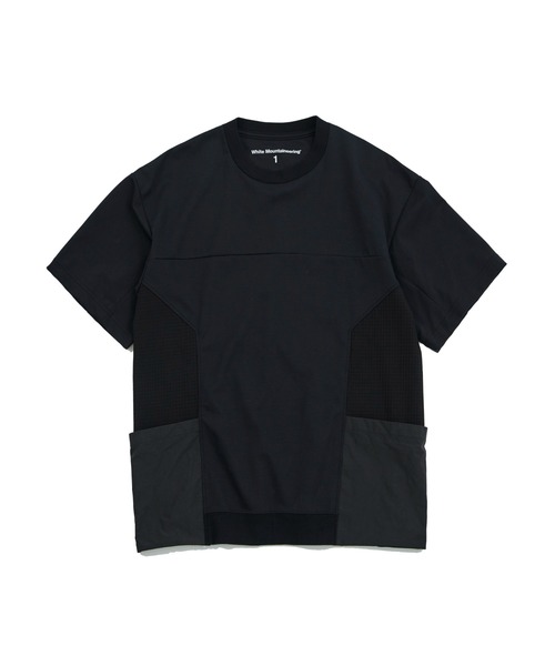 WHITE MOUNTAINEERING(ホワイトマウンテニアリング)の「DOUBLE KNIT POCKET T-SHIRT(Tシャツ/カットソー・メンズ・ブラック/ベージュ・1/0)」の1枚目の写真