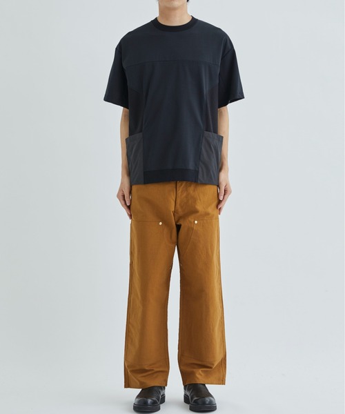WHITE MOUNTAINEERING(ホワイトマウンテニアリング)の「DOUBLE KNIT POCKET T-SHIRT(Tシャツ/カットソー・メンズ・ブラック/ベージュ・1/0)」の3枚目の写真