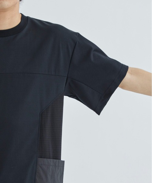 WHITE MOUNTAINEERING(ホワイトマウンテニアリング)の「DOUBLE KNIT POCKET T-SHIRT(Tシャツ/カットソー・メンズ・ブラック/ベージュ・1/0)」の9枚目の写真