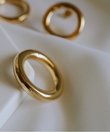 リング 大きめ 大ぶり シルバー925 ゴールド 金属アレルギー対応【AUREOLA アウレオラ】18kゴールド仕上げ