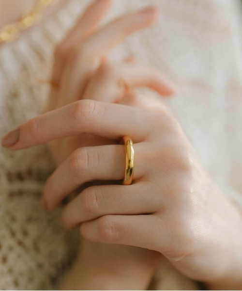 Ops.（オプス）の「リング 大きめ 大ぶり シルバー925 ゴールド 金属アレルギー対応【AUREOLA アウレオラ】18kゴールド仕上げ（リング・レディース・シルバー/イエローゴールド・11号/9号/15号/13号）」の19枚目の写真