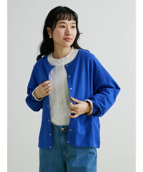 CRAFT STANDARD BOUTIQUE（クラフトスタンダードブティック）の「インドコットン レース使イブラウス（シャツ/ブラウス・レディース・チャコールグレー/ホワイト/イエロー・FREE）」の15枚目の写真