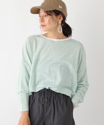 LEPSIM | シアーボーダードルマンプルオーバー 187120(Tシャツ/カットソー)