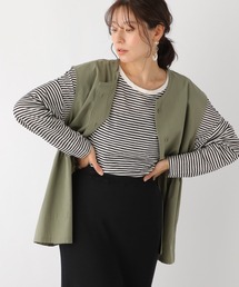 LEPSIM | シアーボーダードルマンプルオーバー　187120(Tシャツ/カットソー)