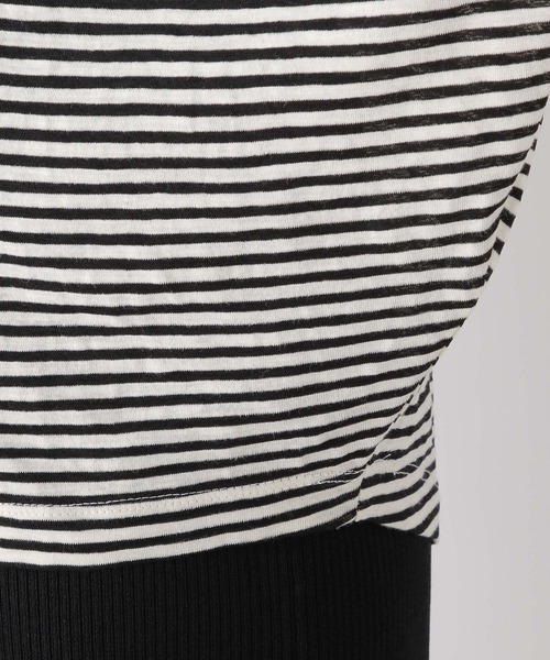 LEPSIM（レプシィム）の「シアーボーダードルマンプルオーバー　187120（Tシャツ/カットソー・レディース・レッド/ブラック/グリーン・FREE）」の13枚目の写真