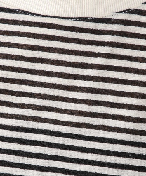 LEPSIM（レプシィム）の「シアーボーダードルマンプルオーバー　187120（Tシャツ/カットソー・レディース・レッド/ブラック/グリーン・FREE）」の11枚目の写真