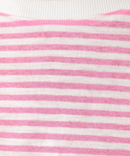 LEPSIM（レプシィム）の「シアーボーダードルマンプルオーバー　187120（Tシャツ/カットソー・レディース・レッド/ブラック/グリーン・FREE）」の21枚目の写真