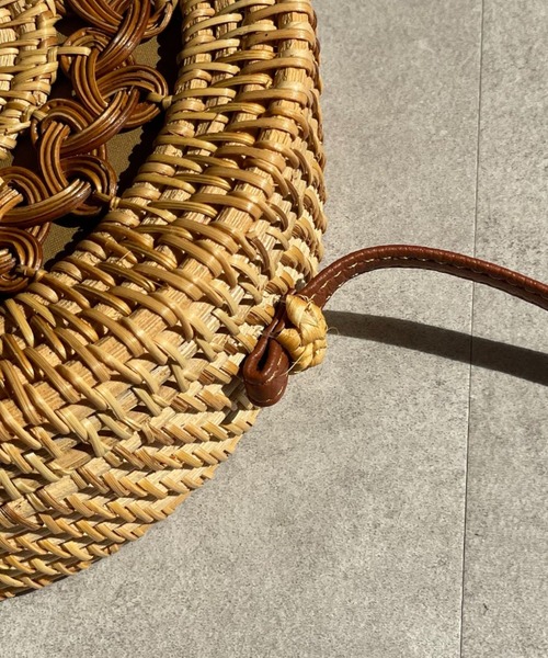 CIAOPANIC（チャオパニック）の「サークルショルダーカゴバック（かごバッグ・レディース・ベージュ・FREE）」の7枚目の写真