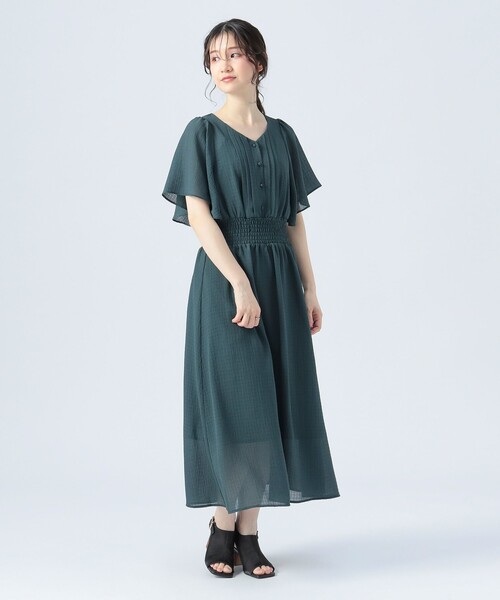 BEAMS HEART(ビームスハート)の「袖フレア ワンピース(ワンピース・レディース・ブルー/ピンク系その他/パープル系その他/グリーン/ブラウン系その他2・FREE)」の20枚目の写真