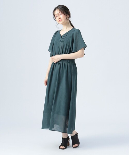 BEAMS HEART(ビームスハート)の「袖フレア ワンピース(ワンピース・レディース・ブルー/ピンク系その他/パープル系その他/グリーン/ブラウン系その他2・FREE)」の21枚目の写真